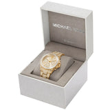 Buy Shop Michael Kors Everest Chronograph Crystals Gold Dial Gold Steel Strap Watch For Women - MK7254 USA Online