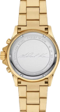 Buy Shop Michael Kors Everest Chronograph Crystals Gold Dial Gold Steel Strap Watch For Women - MK7254 USA Online