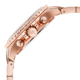 Buy Shop Michael Kors Everest Chronograph Crystals Rose Gold Dial Rose Gold Steel Strap Watch For Women - MK7235 USA Online