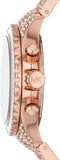 Buy Shop Michael Kors Everest Chronograph Crystals Rose Gold Dial Rose Gold Steel Strap Watch For Women - MK7235 USA Online