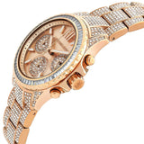 Buy Shop Michael Kors Everest Chronograph Crystals Rose Gold Dial Rose Gold Steel Strap Watch For Women - MK7235 USA Online