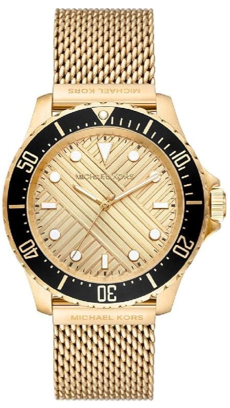 Buy Shop Michael Kors Everest Chronograph Gold Dial Gold Mesh Strap Watch For Men - MK9083 USA Online