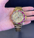 Buy Shop Michael Kors Everest Chronograph Gold Dial Gold Steel Strap Watch for Women - MK5871 USA Online