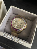 Buy Shop Michael Kors Everest Chronograph Gold Dial Gold Steel Strap Watch for Women - MK5871 USA Online