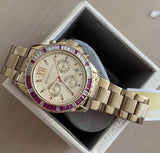 Buy Shop Michael Kors Everest Chronograph Gold Dial Gold Steel Strap Watch for Women - MK5871 USA Online