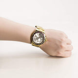 Buy Shop Michael Kors Everest Chronograph Gold Dial Gold Steel Strap Watch for Women - MK5871 USA Online