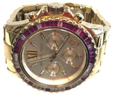 Buy Shop Michael Kors Everest Chronograph Gold Dial Gold Steel Strap Watch for Women - MK5871 USA Online