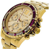 Buy Shop Michael Kors Everest Chronograph Gold Dial Gold Steel Strap Watch for Women - MK5871 USA Online