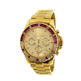 Buy Shop Michael Kors Everest Chronograph Gold Dial Gold Steel Strap Watch for Women - MK5871 USA Online