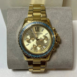 Buy Shop Michael Kors Everest Chronograph Gold Dial Gold Steel Strap Watch For Women - MK7210 USA Online