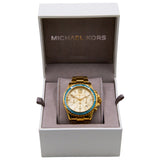 Buy Shop Michael Kors Everest Chronograph Gold Dial Gold Steel Strap Watch For Women - MK7210 USA Online