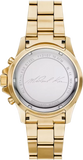 Buy Shop Michael Kors Everest Chronograph Gold Dial Gold Steel Strap Watch For Women - MK7210 USA Online