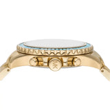 Buy Shop Michael Kors Everest Chronograph Gold Dial Gold Steel Strap Watch For Women - MK7210 USA Online