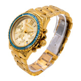 Buy Shop Michael Kors Everest Chronograph Gold Dial Gold Steel Strap Watch For Women - MK7210 USA Online