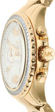 Buy Shop Michael Kors Everest Chronograph Gold Dial Gold Steel Strap Watch For Women - MK7210 USA Online
