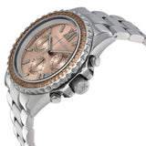 Buy Shop Michael Kors Everest Chronograph Gold Dial Silver Steel Strap Watch For Women - MK5870 USA Online