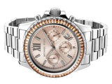 Buy Shop Michael Kors Everest Chronograph Gold Dial Silver Steel Strap Watch For Women - MK5870 USA Online