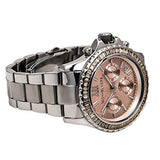 Buy Shop Michael Kors Everest Chronograph Gold Dial Silver Steel Strap Watch For Women - MK5870 USA Online