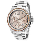 Buy Shop Michael Kors Everest Chronograph Gold Dial Silver Steel Strap Watch For Women - MK5870 USA Online