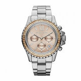 Buy Shop Michael Kors Everest Chronograph Gold Dial Silver Steel Strap Watch For Women - MK5870 USA Online