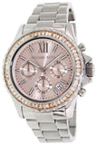 Buy Shop Michael Kors Everest Chronograph Gold Dial Silver Steel Strap Watch For Women - MK5870 USA Online
