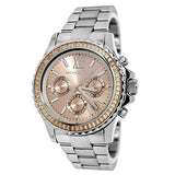 Buy Shop Michael Kors Everest Chronograph Gold Dial Silver Steel Strap Watch For Women - MK5870 USA Online