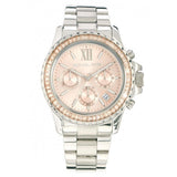 Buy Shop Michael Kors Everest Chronograph Gold Dial Silver Steel Strap Watch For Women - MK5870 USA Online