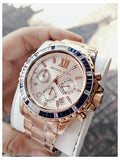 Buy Shop Michael Kors Everest Chronograph Rose Gold Dial Rose Gold Steel Strap Watch For Women - MK5755 USA Online