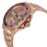 Buy Shop Michael Kors Everest Chronograph Rose Gold Dial Rose Gold Steel Strap Watch For Women - MK5755 USA Online
