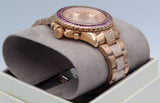 Buy Shop Michael Kors Everest Chronograph Rose Gold Dial Rose Gold Steel Strap Watch For Women - MK7211 USA Online