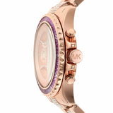 Buy Shop Michael Kors Everest Chronograph Rose Gold Dial Rose Gold Steel Strap Watch For Women - MK7211 USA Online