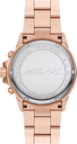 Buy Shop Michael Kors Everest Chronograph Silver Dial Rose Gold Steel Strap Watch For Women - MK7213 USA Online