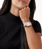Buy Shop Michael Kors Everest Chronograph Silver Dial Two Tone Steel Strap Watch For Women - MK6975 USA Online