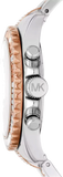 Buy Shop Michael Kors Everest Chronograph Silver Dial Two Tone Steel Strap Watch For Women - MK6975 USA Online