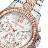 Buy Shop Michael Kors Everest Chronograph Silver Dial Two Tone Steel Strap Watch For Women - MK6975 USA Online