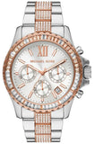 Buy Shop Michael Kors Everest Chronograph Silver Dial Two Tone Steel Strap Watch For Women - MK6975 USA Online