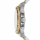 Buy Shop Michael Kors Everest Chronograph Black Dial Two Tone Steel Strap Watch For Women - MK7209 USA Online