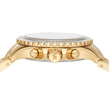 Buy Shop Michael Kors Everest Chronograph White Dial Gold Steel Strap Watch For Women - MK7212 USA Online