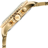 Buy Shop Michael Kors Everest Chronograph White Dial Gold Steel Strap Watch For Women - MK7212 USA Online