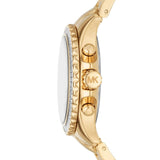 Buy Shop Michael Kors Everest Chronograph White Dial Gold Steel Strap Watch For Women - MK7212 USA Online