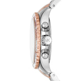 Buy Shop Michael Kors Everest Chronograph White Dial Two Tone Steel Strap Watch For Women - MK7214 USA Online