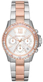 Buy Shop Michael Kors Everest Chronograph White Dial Two Tone Steel Strap Watch For Women - MK7214 USA Online