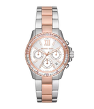 Buy Shop Michael Kors Everest Chronograph White Dial Two Tone Steel Strap Watch For Women - MK7214 USA Online