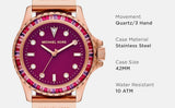 Buy Shop Michael Kors Everest Pave Crystals Pink Dial Pink Rubber Strap Watch for Women - MK7441 USA Online