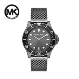 Buy Shop Michael Kors Everest Quartz Grey Dial Grey Mesh Bracelet Watch For Men - MK9093 USA Online