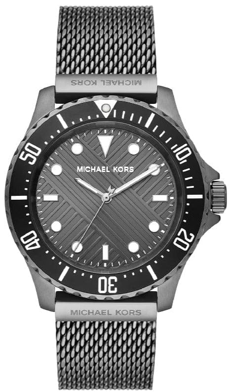 Buy Shop Michael Kors Everest Quartz Grey Dial Grey Mesh Bracelet Watch For Men - MK9093 USA Online