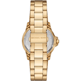 Buy Shop Michael Kors Everest Three-Hand Black Dial Gold Steel Strap Watch For Men - MK9078 USA Online