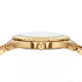 Buy Shop Michael Kors Everest Three-Hand Black Dial Gold Steel Strap Watch For Men - MK9078 USA Online