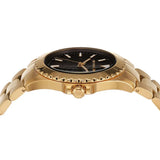 Buy Shop Michael Kors Everest Three-Hand Black Dial Gold Steel Strap Watch For Men - MK9078 USA Online