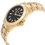 Buy Shop Michael Kors Everest Three-Hand Black Dial Gold Steel Strap Watch For Men - MK9078 USA Online